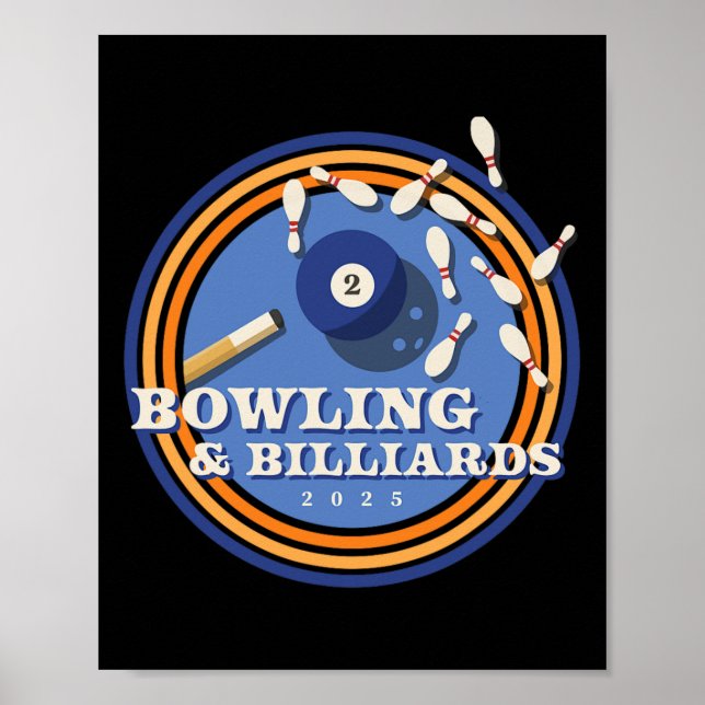 Bowling und Billard - 2 Byll  Poster (Vorne)