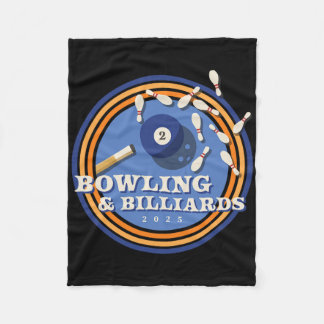 Bowling und Billard - 2 l Fleecedecke