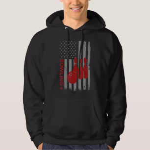 Bowling Usa American Flag Bowling Bowler Men Wome Hoodie