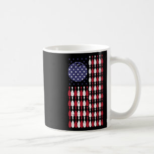 Bowling USA Flag 4. Juli Patriotic Bowler Men Kaffeetasse