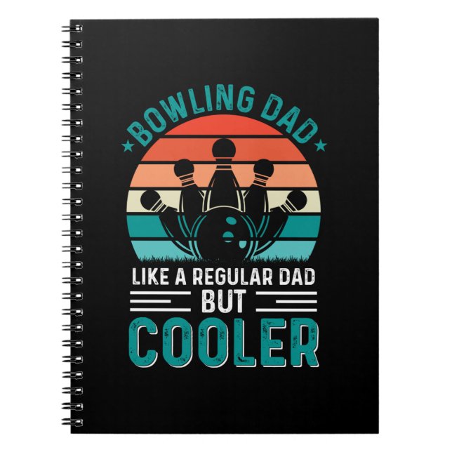 Bowling Vater Notizblock (Vorderseite)