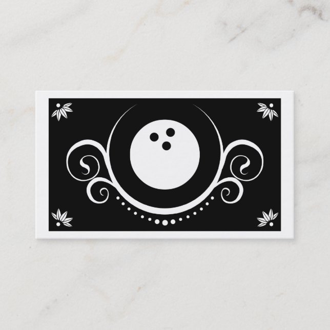 Bowling Visitenkarte (Vorderseite)