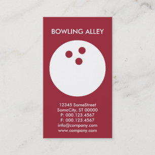 Bowling Visitenkarte