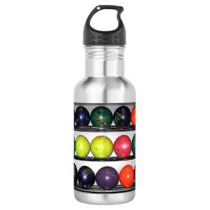 Bowling Wasserflasche aus Edelstahl