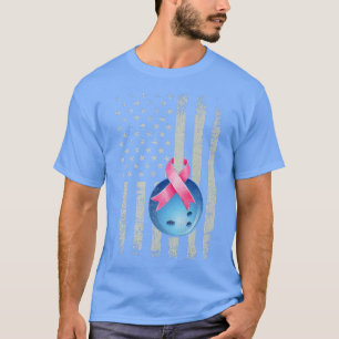 Bowling Wear Pink Ribbon Brustkrebs Bewusstsein T-Shirt