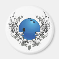 Bowling Wings Magnet