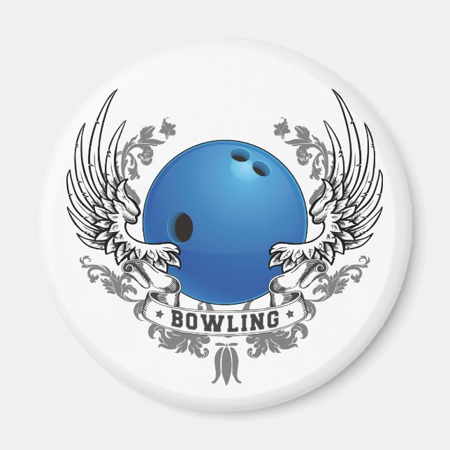 Bowling Wings Magnet (Vorne)