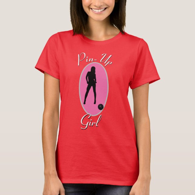 Bowling Women's Sportswear Button-Up Girl Custom T T-Shirt (Vorderseite)