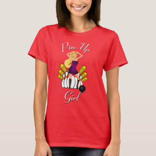 Bowling Women's Sportswear Button-Up Girl Custom T T-Shirt