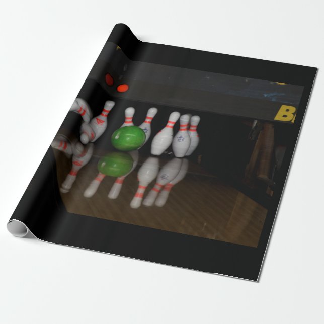 Bowling Wrapping Paper Geschenkpapier (Ungerollt)