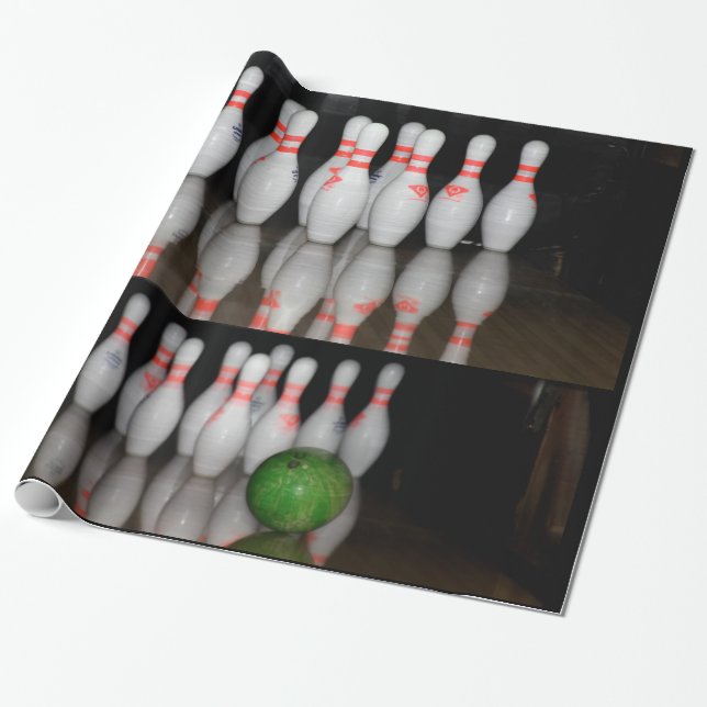Bowling Wrapping Paper Geschenkpapier (Ungerollt)