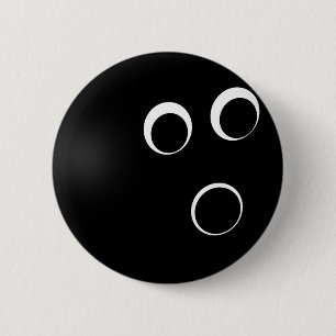 Bowlingball Abzeichen Button