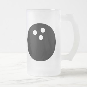 Bowlingball Mattglas Bierglas