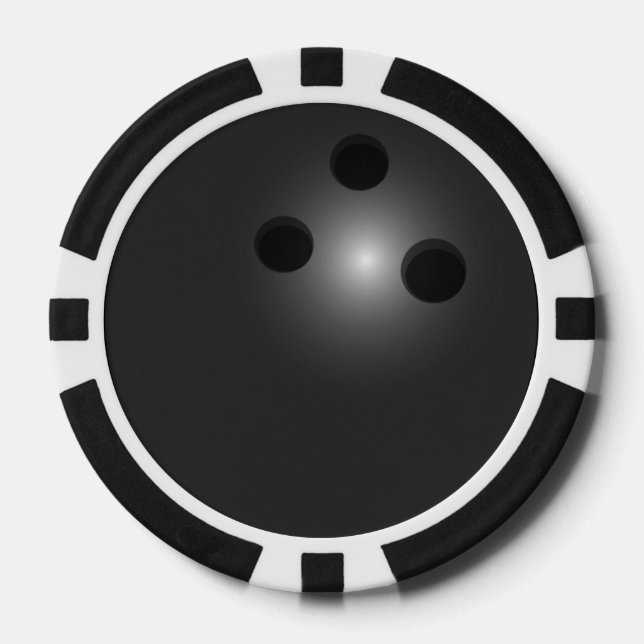 Bowlingball-Poker Pokerchips (Vorderseite)