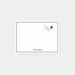 Bowlingball und Buttone - Anmerkungen Post-it Klebezettel