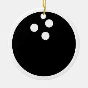 Bowlingkugel Keramik Ornament