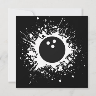 Bowlingkugel klatscht einladung