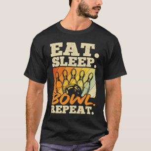 Bowlingkugel Pin Bowler Strike Bowling-Mannschaft T-Shirt