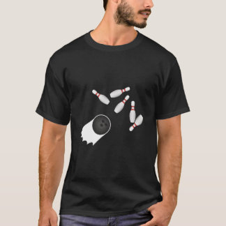 Bowlingkugel trifft Bowling Strike Bowler Humor T-Shirt