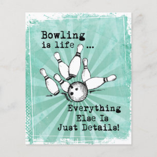 Bowlingliebhaber-Geschenk, Lustiges Bowlingspieler Flyer