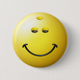 Bowlings-Ball-Gesicht Button