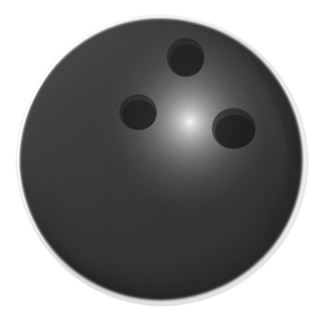 Bowlings-Ball-Keramikgriff Keramikknauf (Vorderseite)