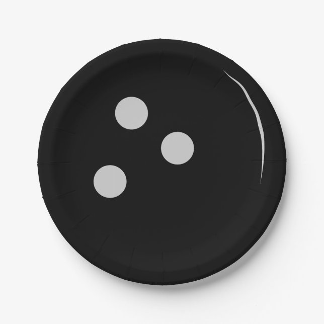 Bowlings-Ball Pappteller (Vorderseite)