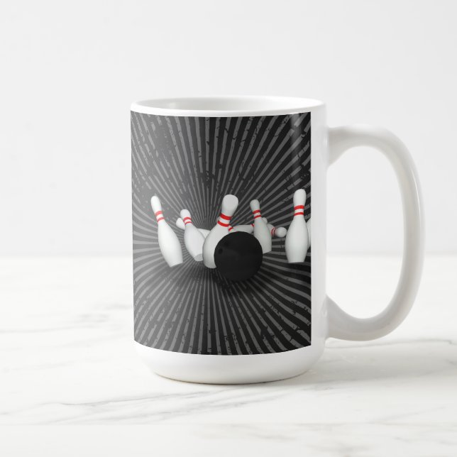 Bowlings-Ball u. Buttone: Modell 3D: Kaffee-Tasse Kaffeetasse (Rechts)