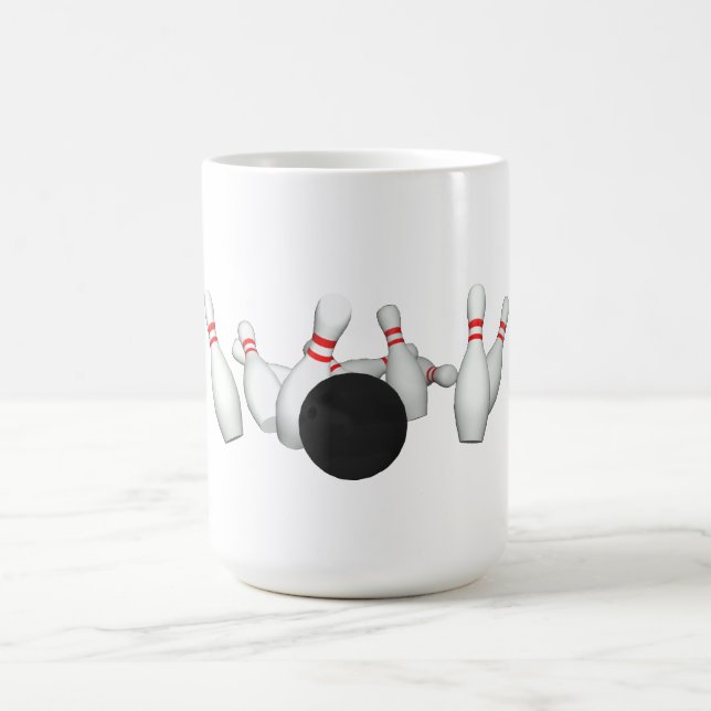 Bowlings-Ball u. Buttone: Modell 3D: Kaffeetasse (Mittel)
