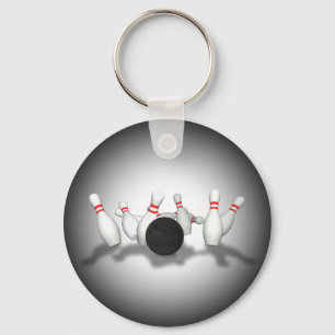 Bowlings-Ball u. Buttone: Modell 3D: Schlüsselanhänger