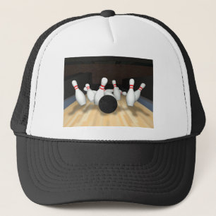 Bowlings-Ball u. Buttone: Modell 3D: Truckerkappe