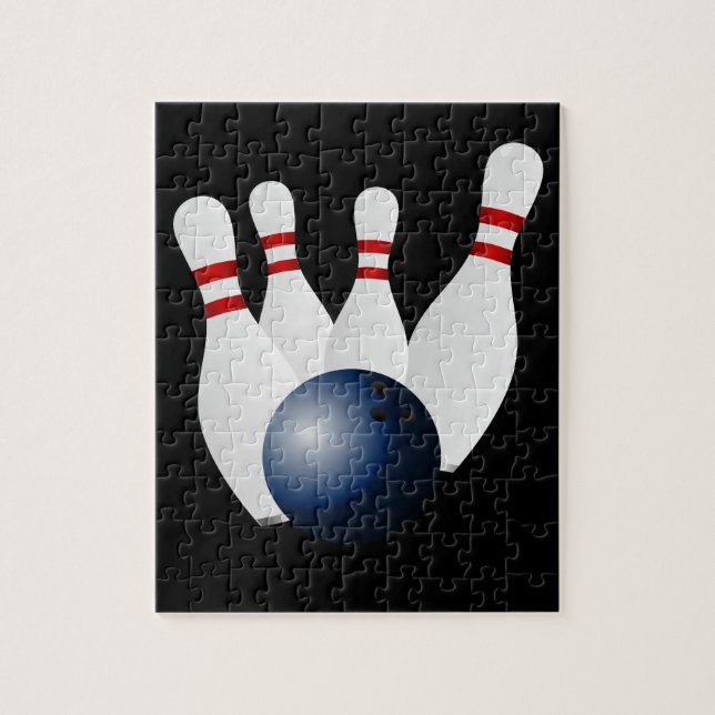 Bowlings-Ball-und Button-Puzzlespiel (Vertikal)