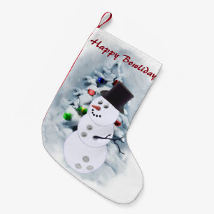 Bowlings-Ballsnowman-Weihnachten Kleiner Weihnachtsstrumpf