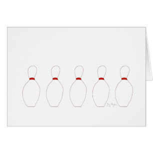 Bowlings-Button-Karten