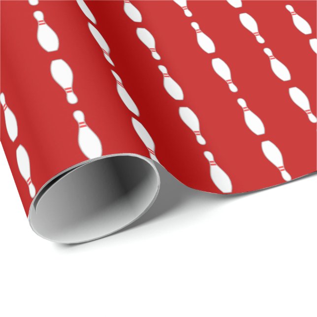 Bowlings-Button Strped Muster | irgendeine Geschenkpapier (Rolleneckpunkt)
