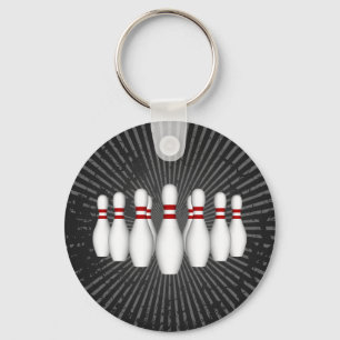 Bowlings-Buttone: Modell 3D: Schlüsselanhänger