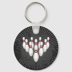 Bowlings-Buttone: Modell 3D: Schlüsselanhänger