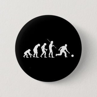 Bowlings-Evolution von Mann zu Bowler Button
