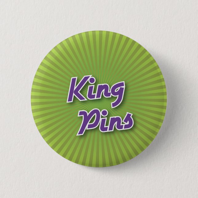 Bowlings-Knopf: König Pins Button (Vorderseite)