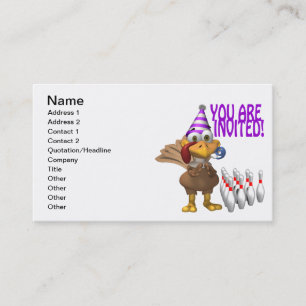 Bowlings-Party Einladung