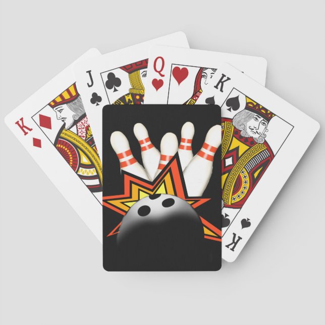 Bowlings-Spielkarten Spielkarten (Rückseite)