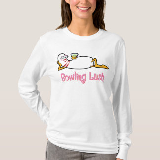 Bowlings-üppiger Bowlings-Button-T - Shirt