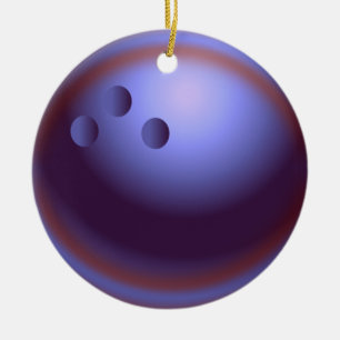 Bowlings-Weihnachten Keramikornament