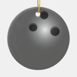 Bowlings-Weihnachtsverzierung Keramikornament