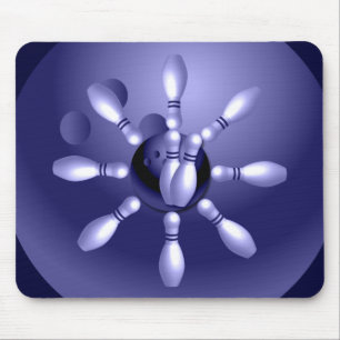 Bowlings-Zeit Mousepad