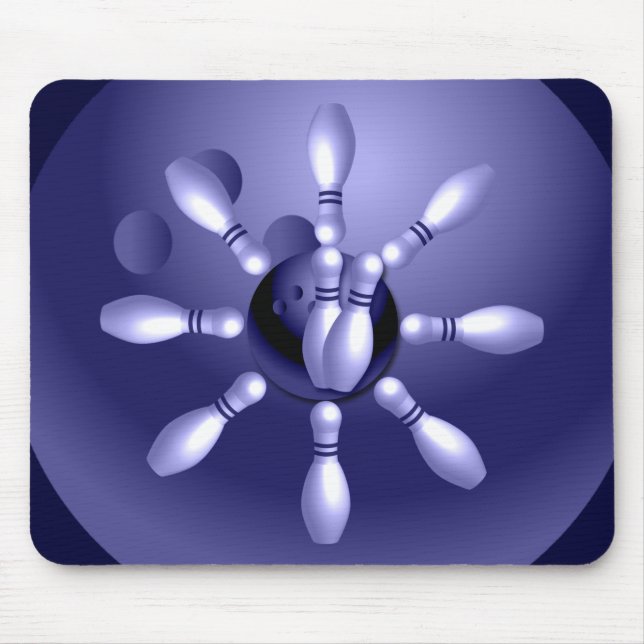 Bowlings-Zeit Mousepad (Vorne)