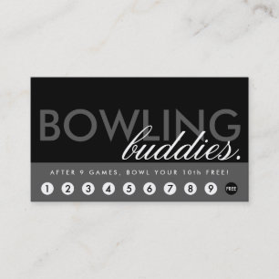 Bowlingsgasse vergütet Programm Treuekarte