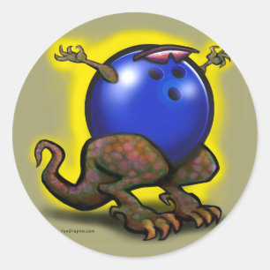BowlingZilla Runder Aufkleber