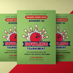 Bowlong-Turniervorlage für Flyer