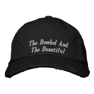Bowls de pelouse Belle Casquette brodé,